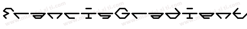 FrancisGradientStd Inside字体转换